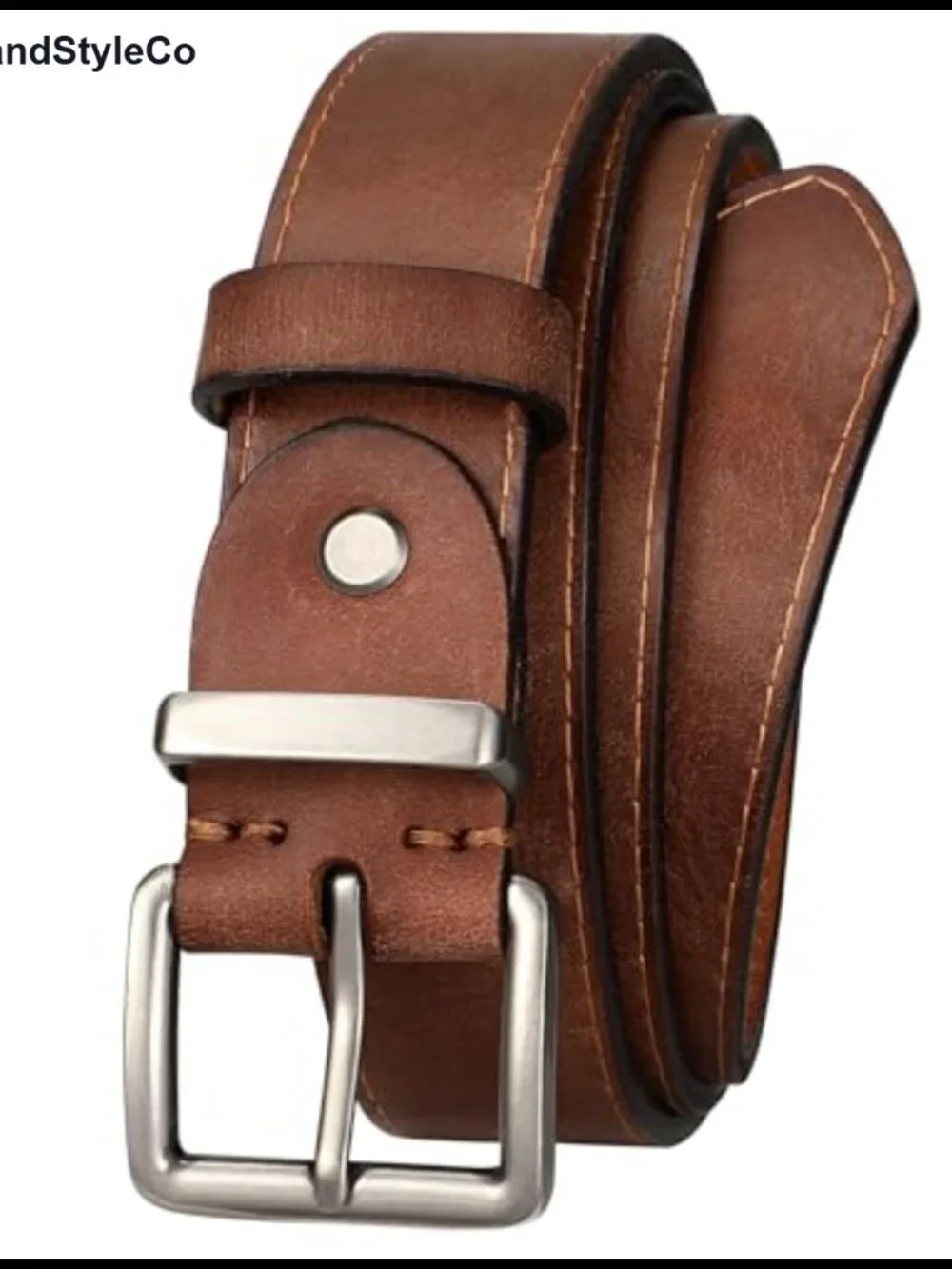 Women's Full Grain Leather Belt Real Genuine Leather Waist Belt